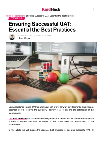 Ensuring Successful UAT Essential the Best Practices