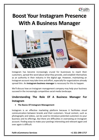 Boost Your Instagram Presence With A Business Manager