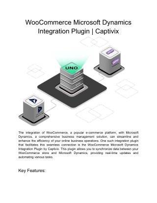 WooCommerce Microsoft Dynamics Integration Plugin _ Captivix