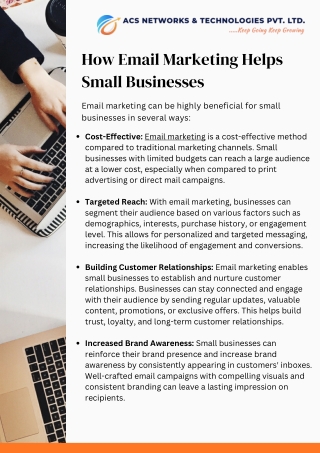 How Email Marketing Helps Small Businesses