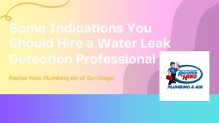 Some Indications You Should Hire a Water Leak Detection Professional