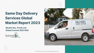 Same Day Delivery Services Global Market Size, Share, By Type, By Application, By Transport Mode, By Service, By Region