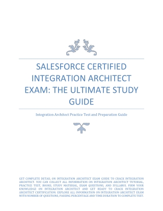 Salesforce Certified Integration Architect Exam: The Ultimate Study Guide