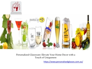 Personalized Glassware Elevate Your Home Decor with a Touch of Uniqueness