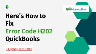 Fix Error Code H202 in QuickBooks in easy ways