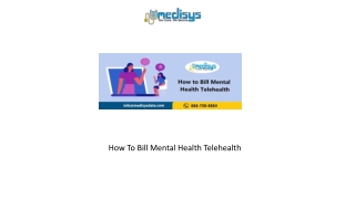 How To Bill Mental Health Telehealth