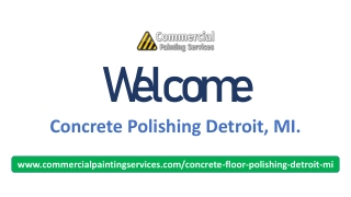 Welcome To Concrete  Floor Polishing Detroit Michigan