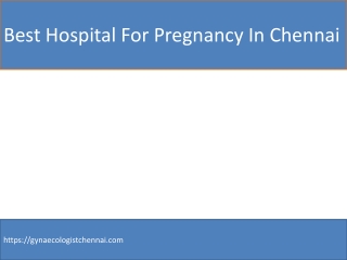 Best Hospital For Pregnancy In Chennai