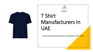 T Shirt Manufacturers in UAE