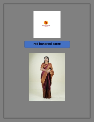 red banarasi saree