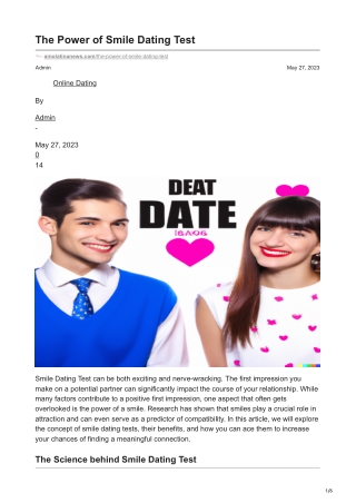 amolatinanews.com-The Power of Smile Dating Test (2)