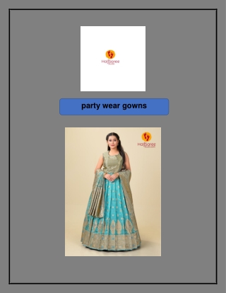 party wear gowns