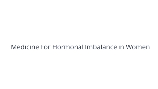 Hormonal Imbalance in Women