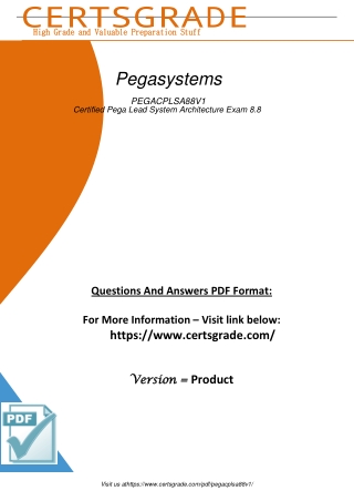 Crush the PEGACPLSA88V1 Exam 2023 Achieve Certified Success with our Power-Packed Pega Lead System Architecture Training