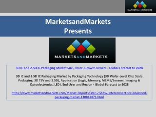 3D IC and 2.5D IC Packaging Market Size, Share, Growth Drivers - Global Forecast