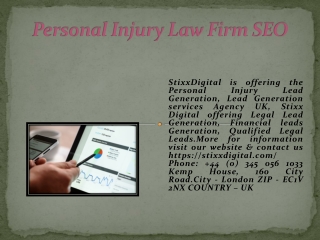 Personal Injury Law Firm SEO