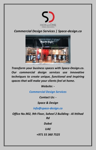 Commercial Design Services Space-design.co