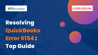 Easy ways to Resolving QuickBooks Error 6154 Top Guide