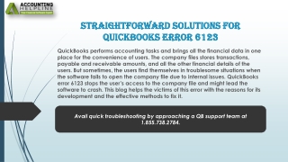 A proper guide to troubleshoot QuickBooks error 6123