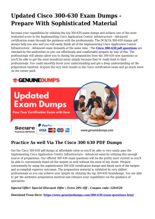 Important 300-630 PDF Dumps for Leading Scores