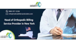 Need of Orthopedic Billing Service Provider in New York