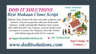 Makaan Clone Script - DOD IT SOLUTIONS