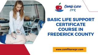 Basic life support Certificate Course in Frederick County