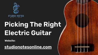 Picking The Right Electric Guitar For Beginners