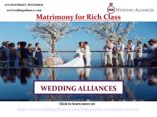 Top Matrimony for Rich Class Families