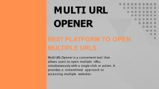 Best Platform to Open Multi Urls