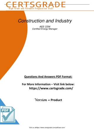 Excel in Construction and Industry Conquer the AEE-CEM 2023 Exam and Elevate Your Professional Profile!