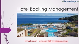 Hotel Booking Management