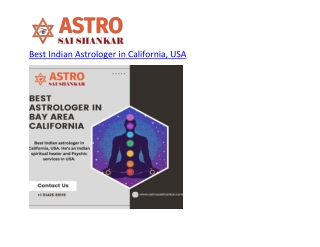 Best Indian Astrologer in California