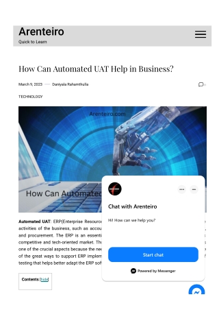 How Can Automated UAT Help in Business