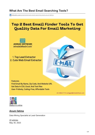 1What Are The Best Email Searching Tools