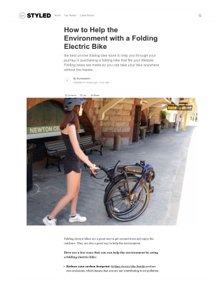 how-to-help-the-environment-with-a-folding-electric-bike