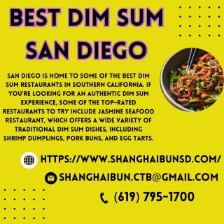 Best Dim Sum San Diego