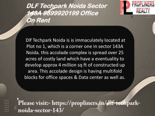 DLF Techpark Noida Sector 143A 9899920199 Office On Rent