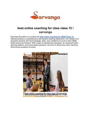 best online coaching for cbse class 12