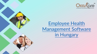 Employee Health Management Software in hungary