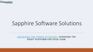 Unlocking the Power of DevOps: Choosing the Right Platform for Your Team