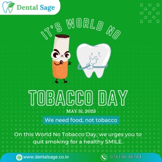World No Tobacco Day 2023 | Best Dental Clinic in Yelahanka | Dental Sage