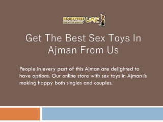 Sex Toys in Ajman- Adultvibesuae