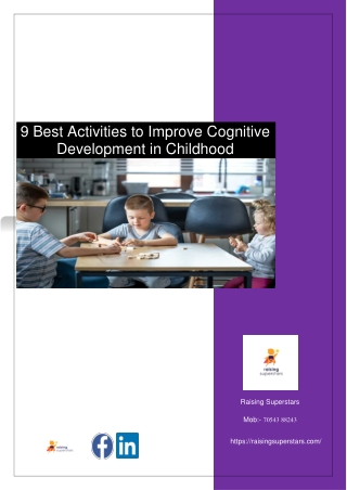 9 Best Activities to Improve Cognitive Development in Childhood