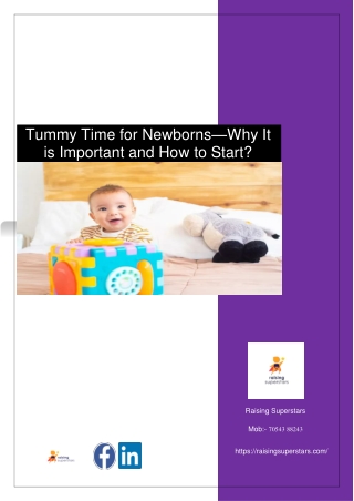 Tummy Time for Newborns—Why It is Important and How to Start