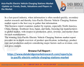 Asia-Pacific Electric Vehicle Charging Stations Market