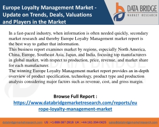 Europe Loyalty Management Market