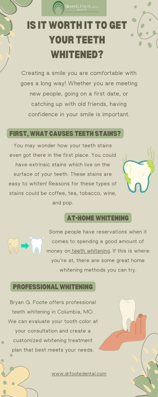 IS IT WORTH IT TO GET YOUR TEETH WHITENED