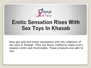 Erotic Sensation Rises With Sex Toys In Khasab