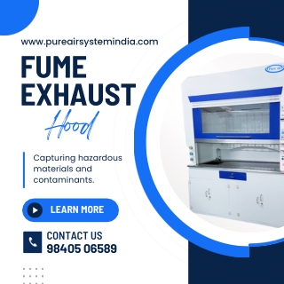 Fume exhaust hood in Chennai